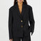 Karyn Jacket in Wool Blend Suiting Black