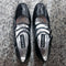 Kina Babies Patent Leather Black with Silver Lining