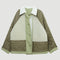 Canvas Sheepskin Patchwork Reversible Jacket in Green Tea