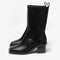 Minna Boots in Black Calf Leather