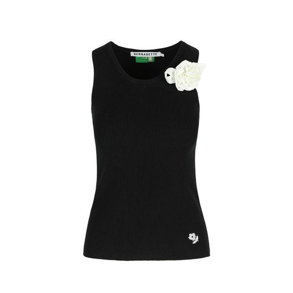 Marcel Top in Knitted Cotton Black