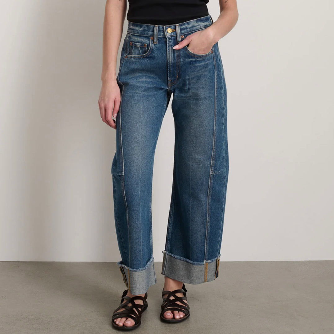 Relaxed Lasso Cuffed Jeans Vista Blue