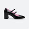 Alice Mary Janes in Black Patent Leather