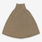 Brown skirt on a light gray background