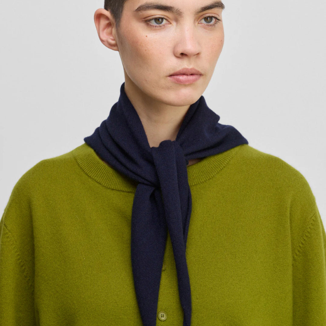 Cashmere Bandana in Navy