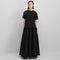 Cuba Cotton-Cashmere Top in Raven (Black)