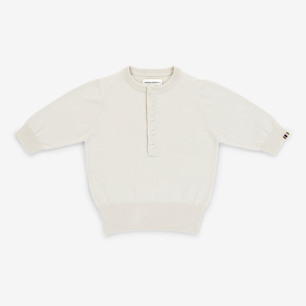 Mimi Cashmere Polo in Bone
