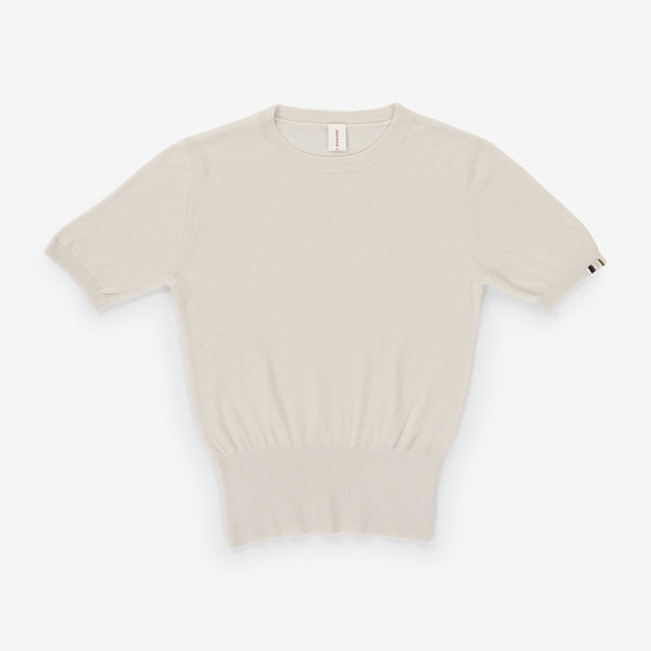 Noor Cashmere Top in Chalk