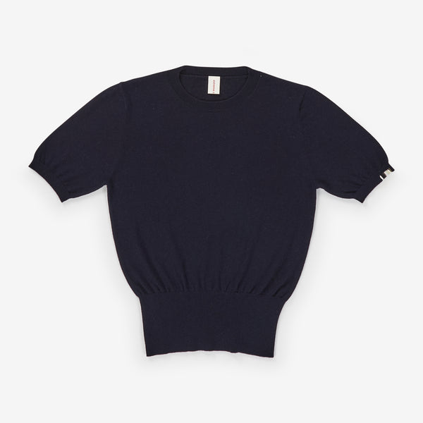 Noor Cashmere Top in Navy