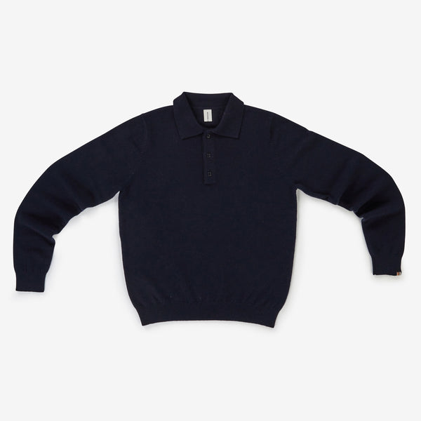 Be For Cashmere Polo in Navy