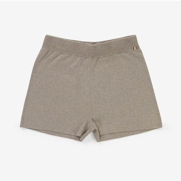 Boy Cotton-Cashmere Shorts in Moss