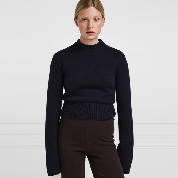 Cherie Cashmere Sweater in Navy