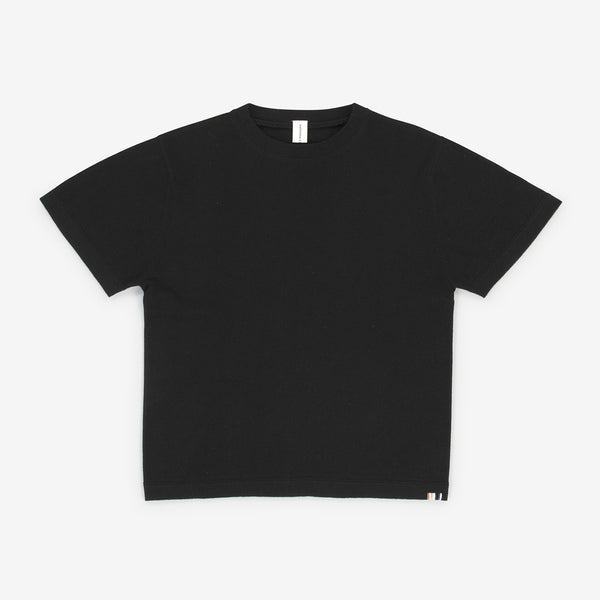 Cuba Cotton-Cashmere Top in Raven (Black)