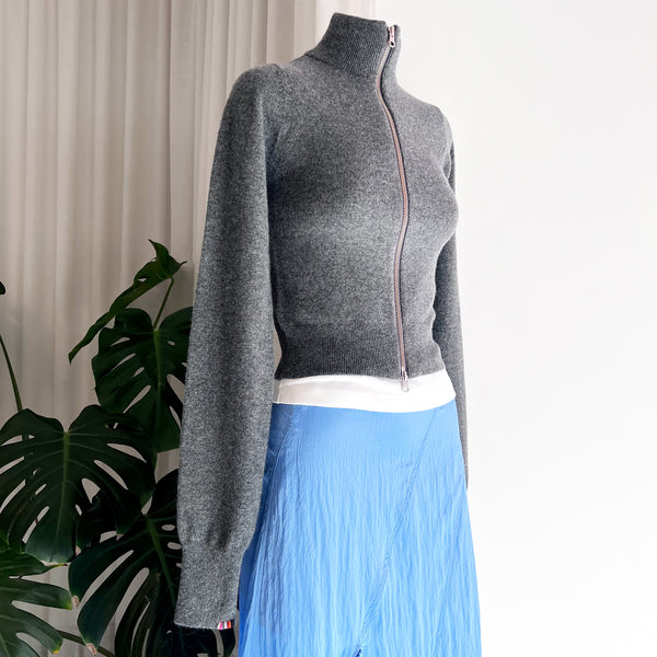 Lemon Cashmere Cardigan in Felt