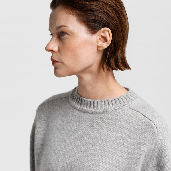 Please Cashmere Sweater in Grey