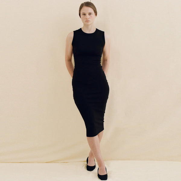 ESMÉ MIDI DRESS IN BLACK