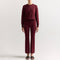 Merino Kick Pant in Wine