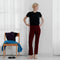 Merino Kick Pant in Wine