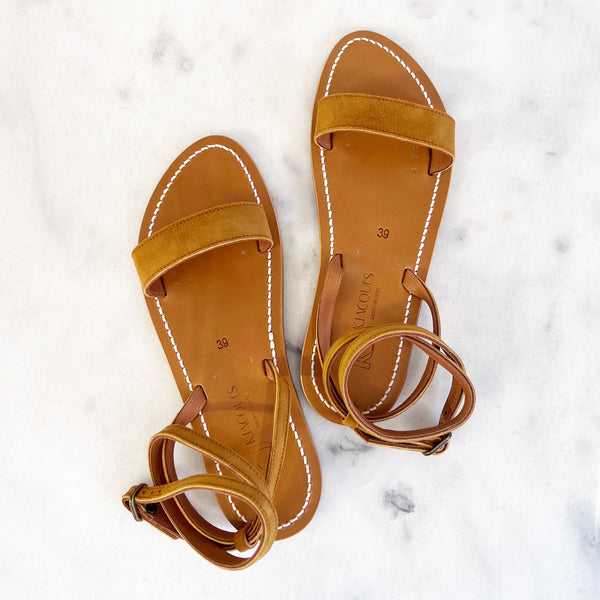Strabon Suede Sandals in Bran