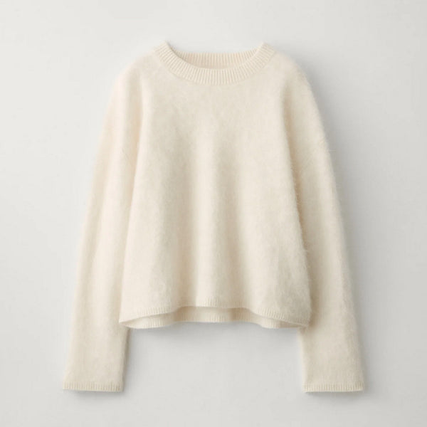 Natalia Sweater in Cream Brushed