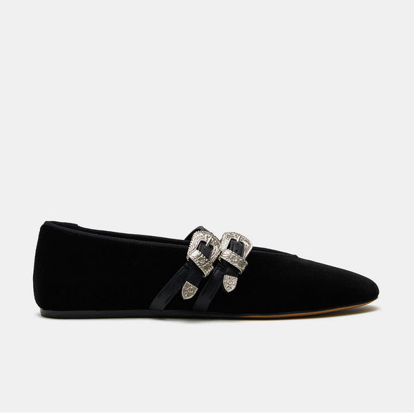 Claudia Slipper in Black Velvet