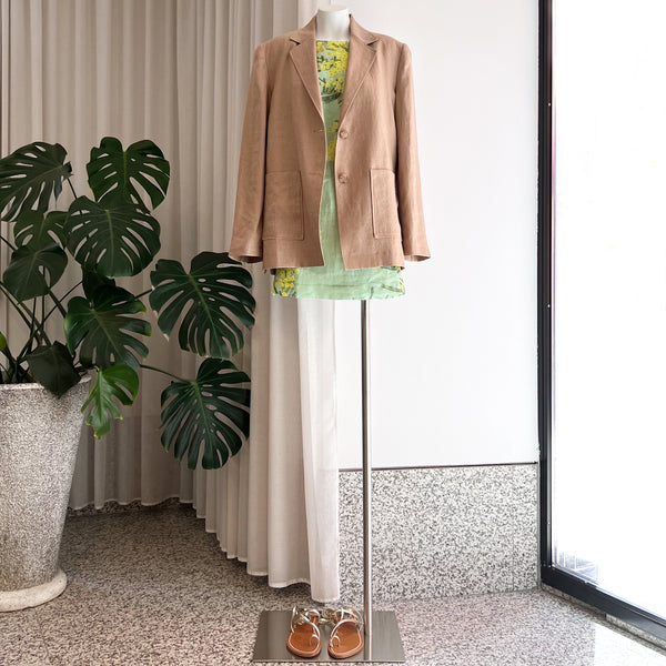 Fran Blazer in Linen Beige