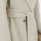 Gracie Coat in Wool Blend Herringbone Beige