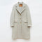 Kara Coat in Wool Blend Herringbone Beige
