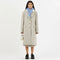 Kara Coat in Wool Blend Herringbone Beige