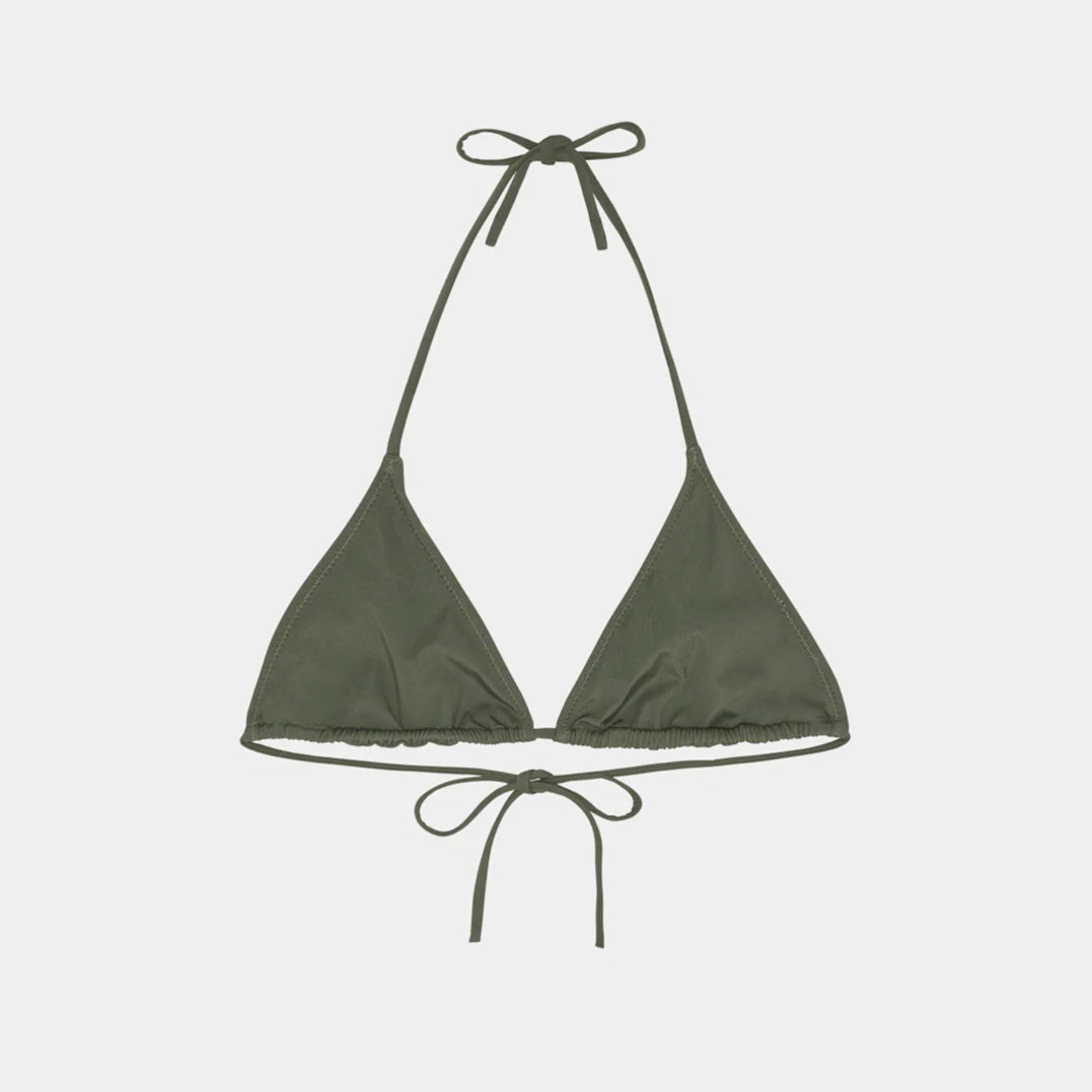 Bikini Triangle Top in Army