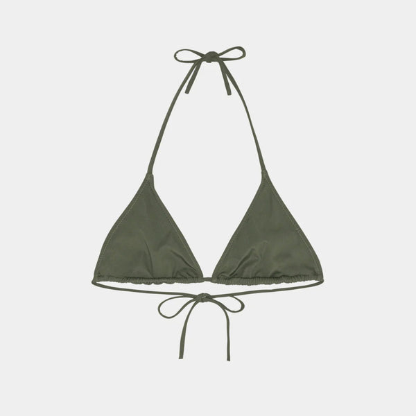 Bikini Triangle Top in Army