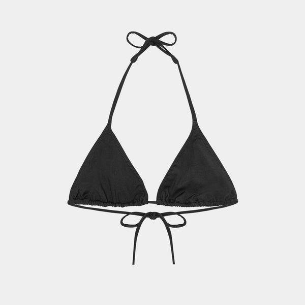 Bikini Triangle Top in Black