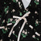 Camille Silk Dress in Lingerie Roses Pink on Black
