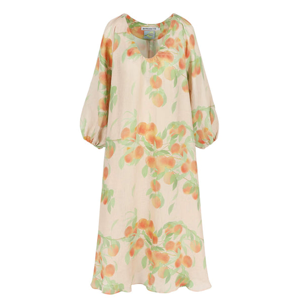 Georgette Dress in Peachtree Peach