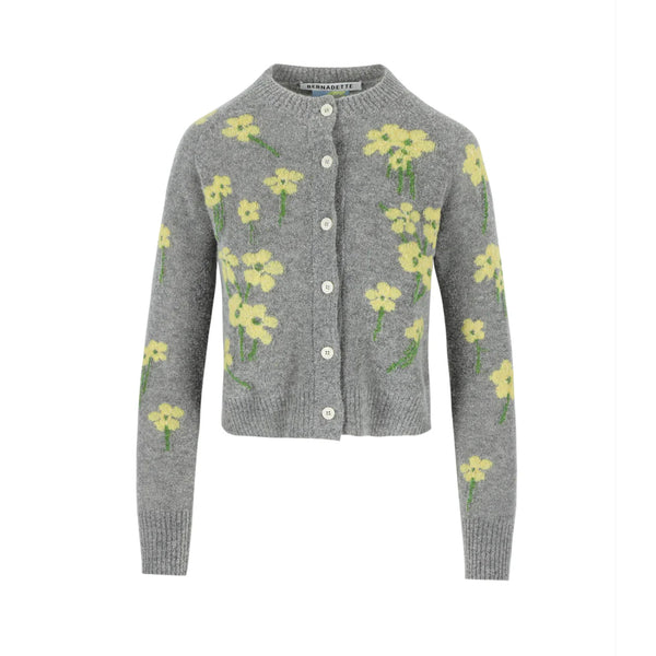 Nona Cardigan in Yellow Buttercups