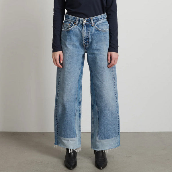 One-of-a-Kind Reworked Culotte in Vintage Indigo