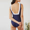 Marina Maillot in Navy/White