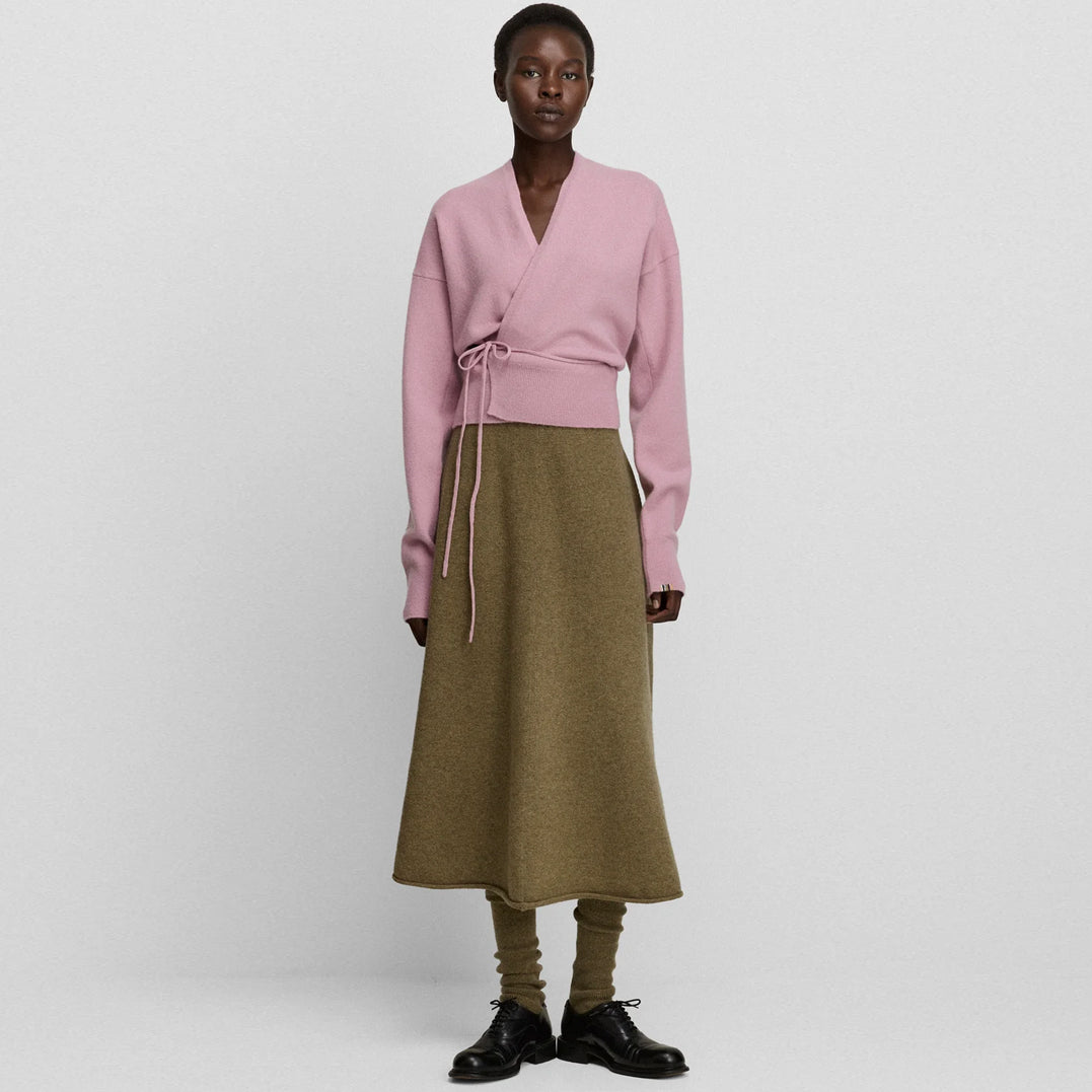 Ease Cashmere Skirt in Hunter