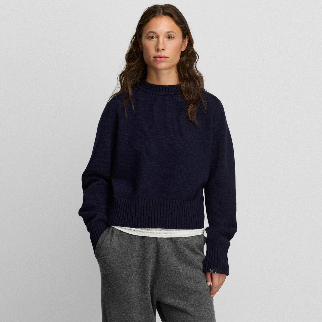 Please Cashmere Sweater in Navy