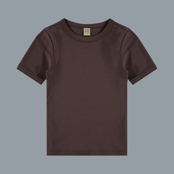CAR TEE IN CHOCO PLUM