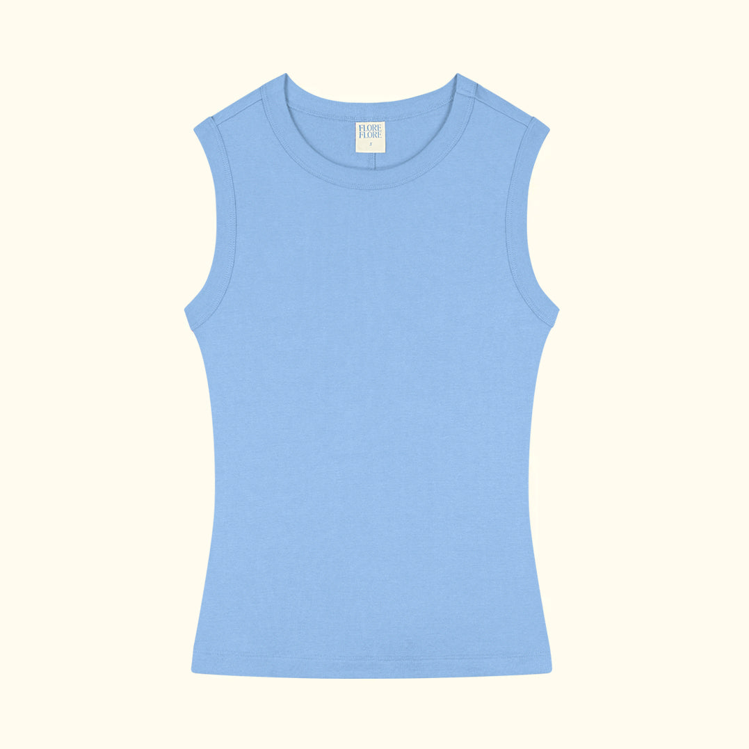 ESMÉ TANK TEE IN BABY BLUE
