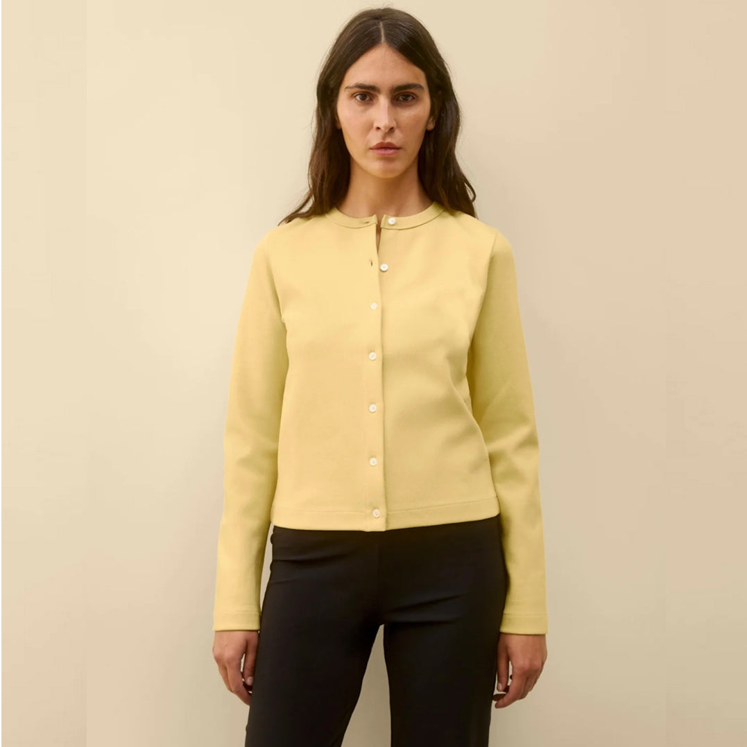 POPPY CARDIGAN IN STRAW