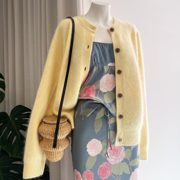 Melba Cardigan Jacket in Poppy Brushed