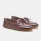 Driver Moccasin in Leather Burgundy