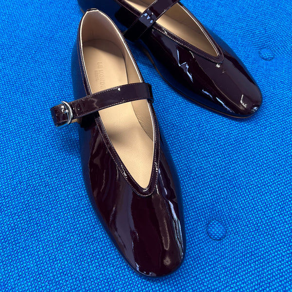 Stella Slipper in Vernice Plum