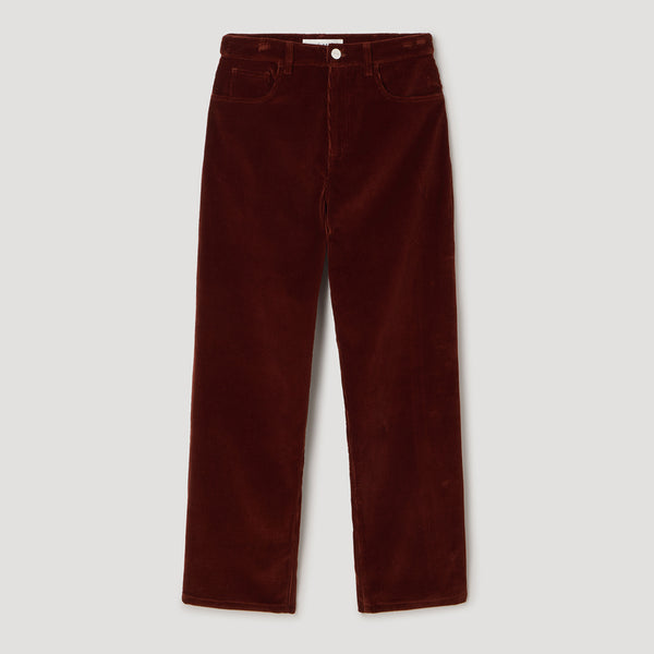Bruun Signature Baggy Corduroy Trousers in Wine