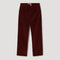 Bruun Signature Baggy Corduroy Trousers in Wine