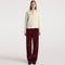 Bruun Signature Baggy Corduroy Trousers in Wine