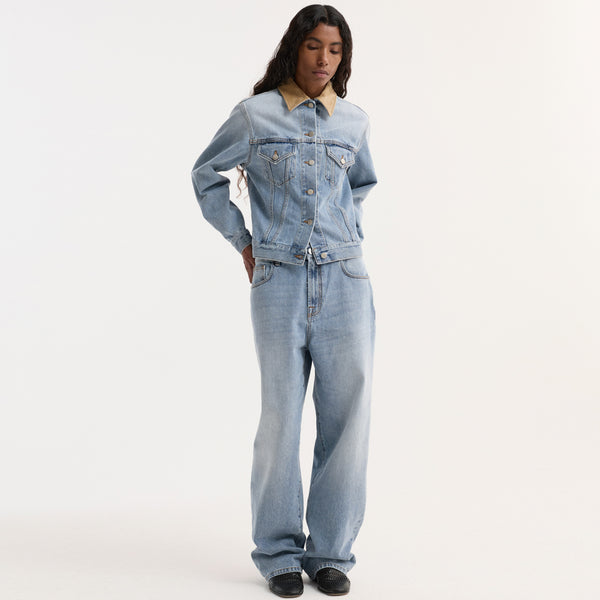 Baggy Fit Denim in Classic Blue