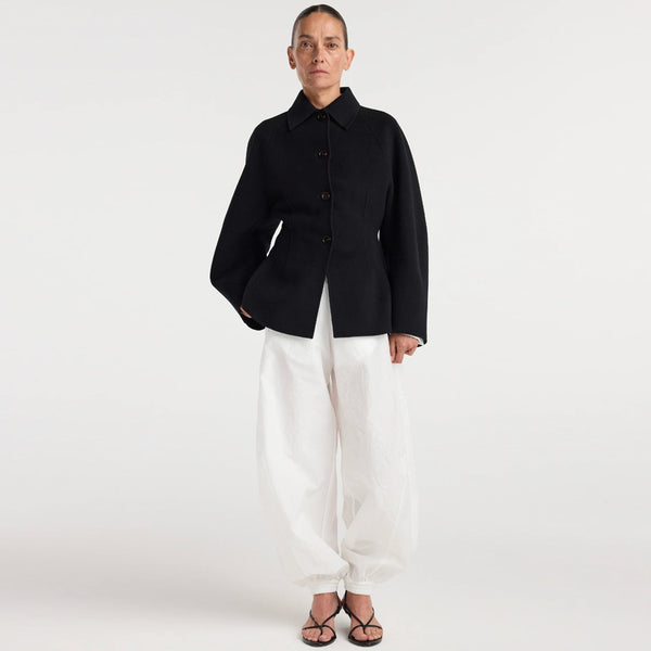 Double-faced Sculptural Jacket in Black